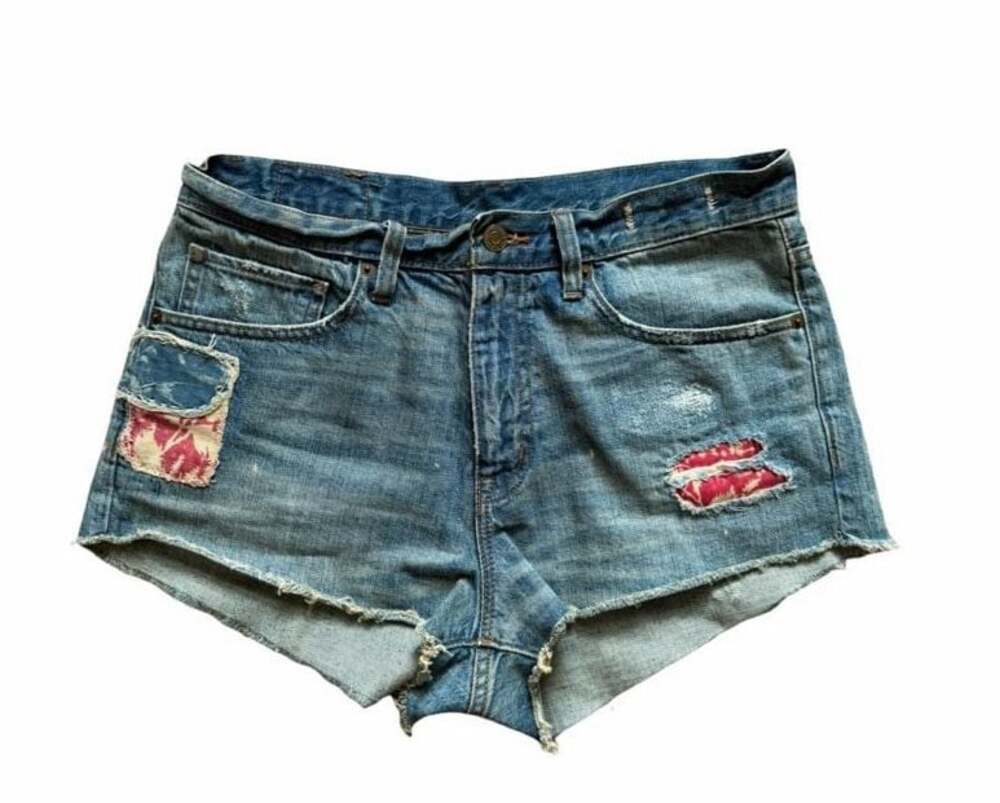Denim & Supply Ralph Lauren Vintage Cut Off Distressed Denim Shorts Size 28